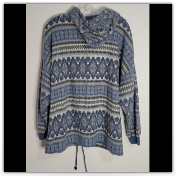 French Country Express Aztec design pull over hoodie size medium - Picture 3 of 6